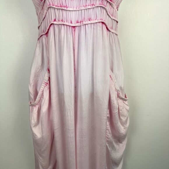 Urban Outfitters Hollis Pink Tie Dye Hippy Parachute Jumpsuit Romper, Sz. S-M - Picture 6 of 16
